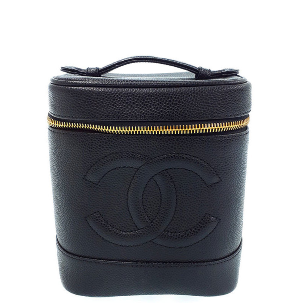 Chanel Cocomark Vanity Bag Case Black